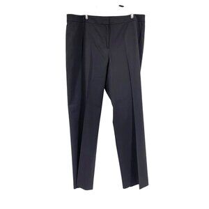 Lafayette 148 New York Navy Blue Barrow‎ Pants Trousers Women's Size 14